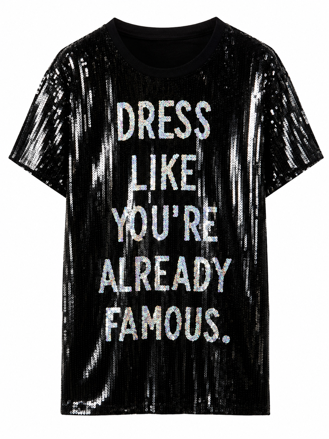 Famous sequin Black dress (one size) fits small medium large
