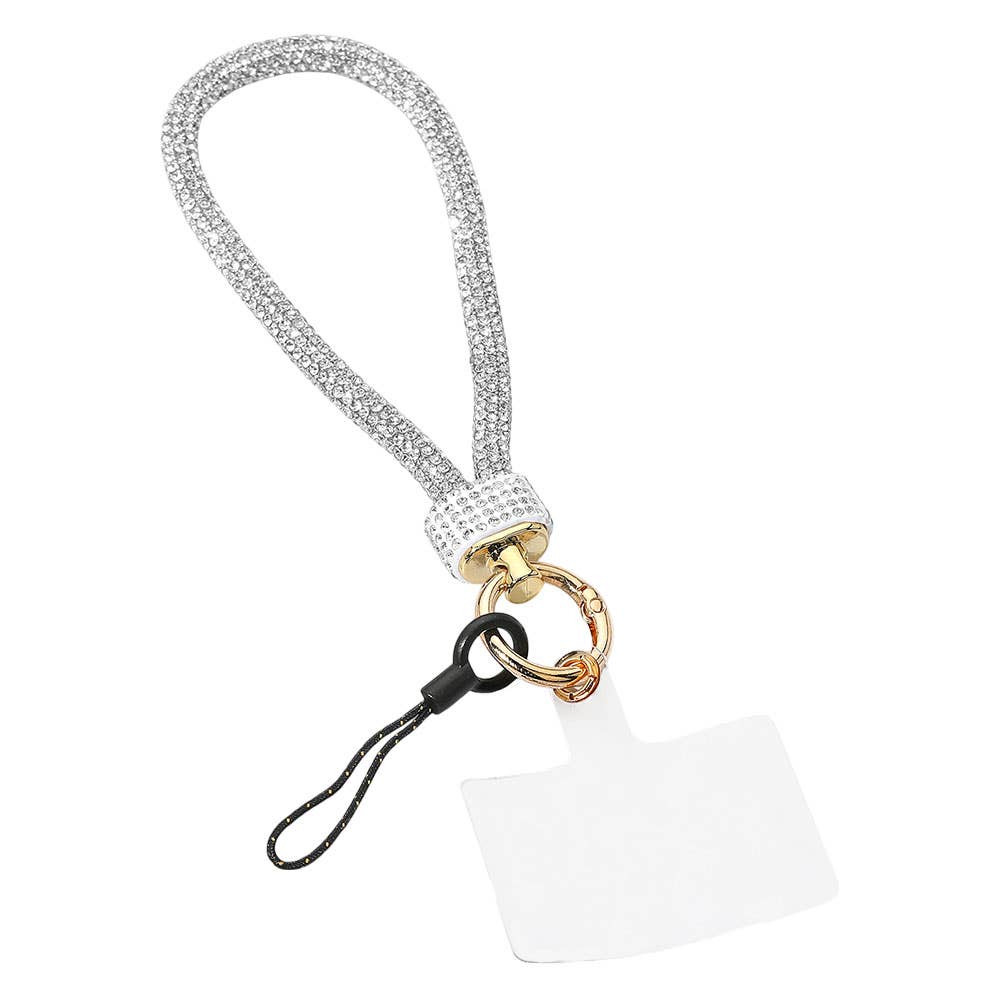 Bling Studded Phone Strap Keychain / Bag Charm
