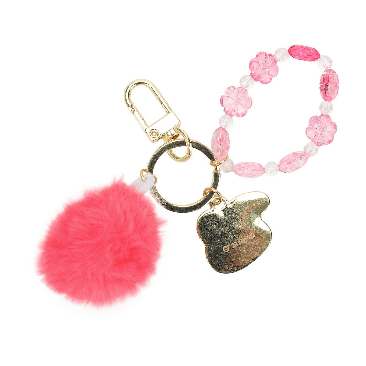 My Melody Multi Charm & Pom Keychain
