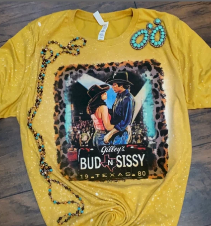Bud Sissy | Urban Cowboy | Bleached Tshirt | Western | Texas
