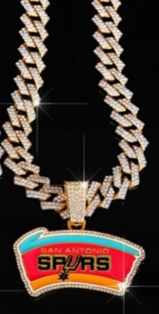 GOLD Bling Spurs necklace