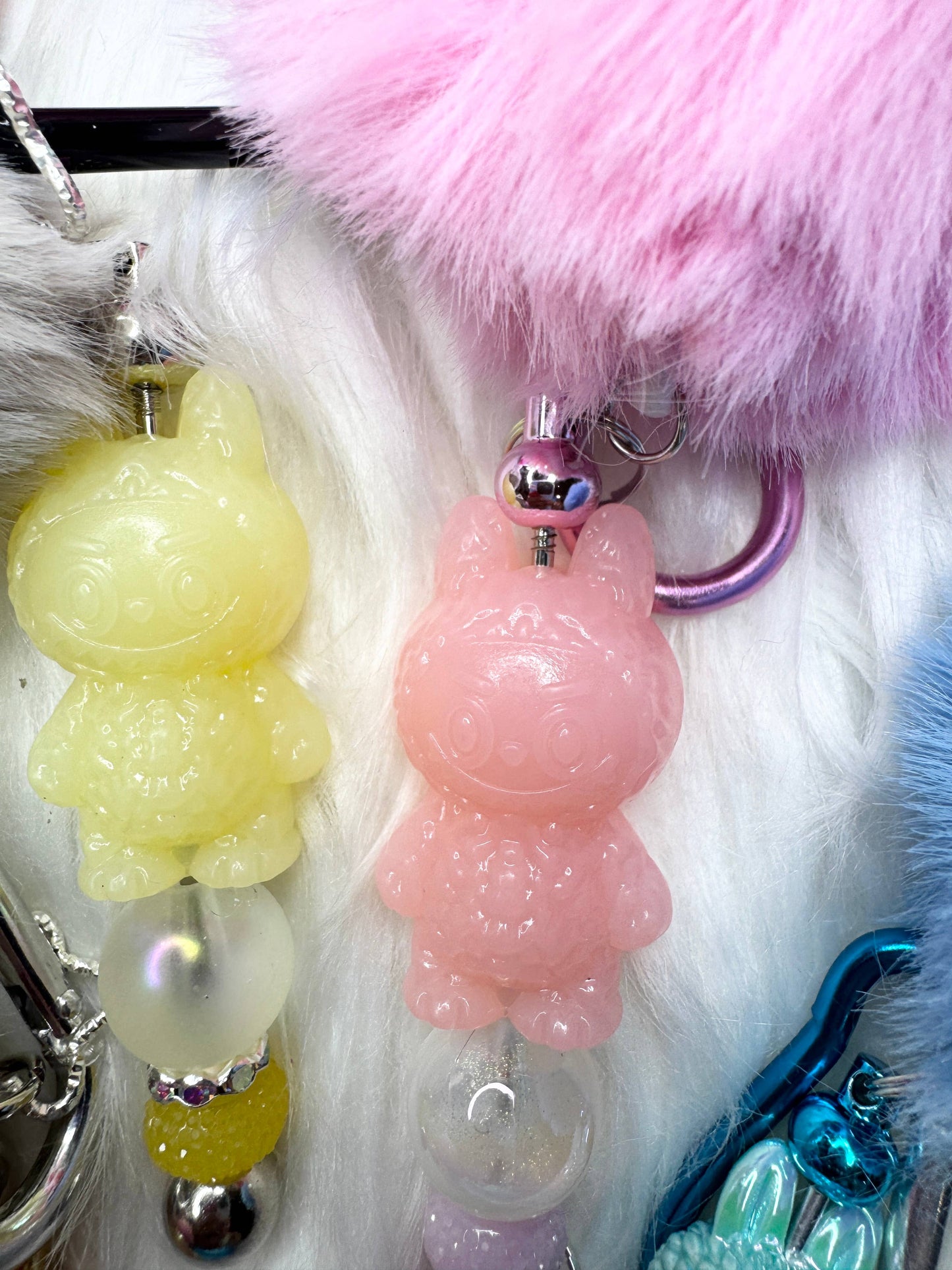 La bubu Keychains with pompom