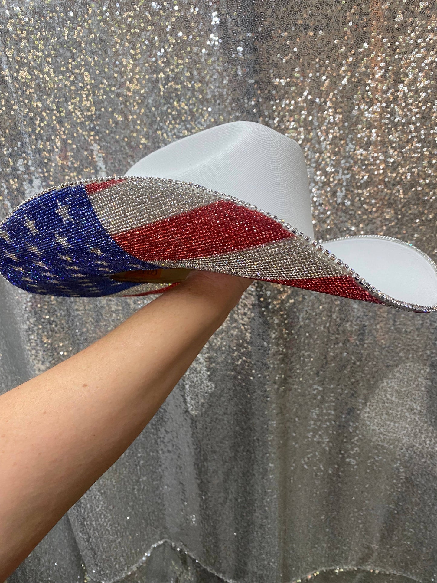 The American Flag Hat in White