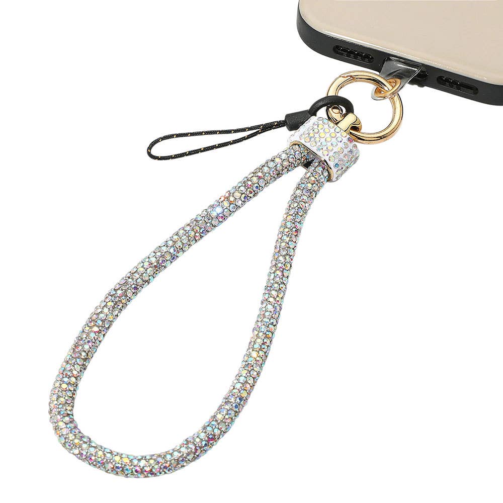 Bling Studded Phone Strap Keychain / Bag Charm