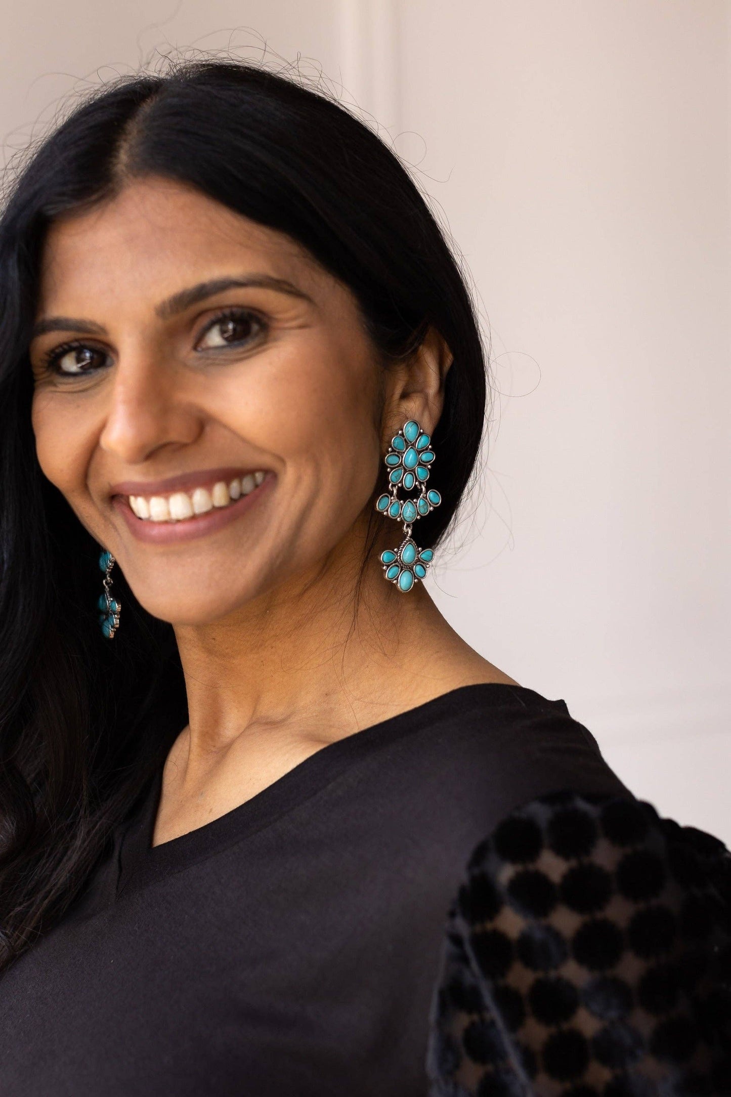 Turquoise Dream Cascade Earrings