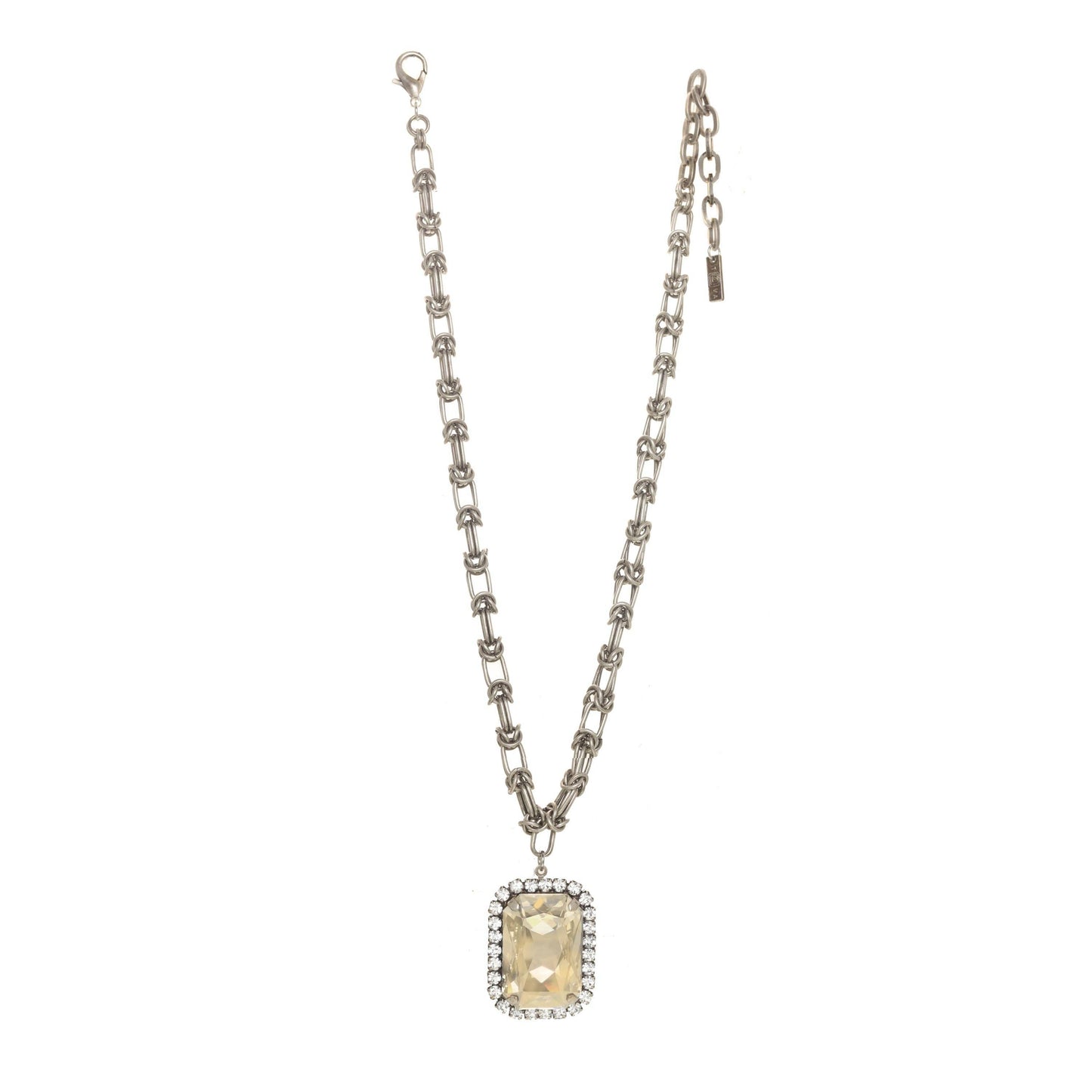 Soleil Necklace in Antique Silver