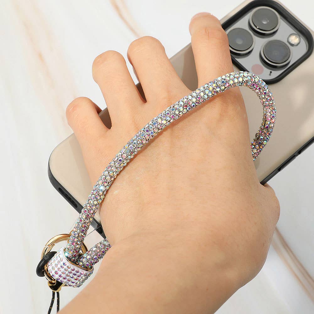 Bling Studded Phone Strap Keychain / Bag Charm