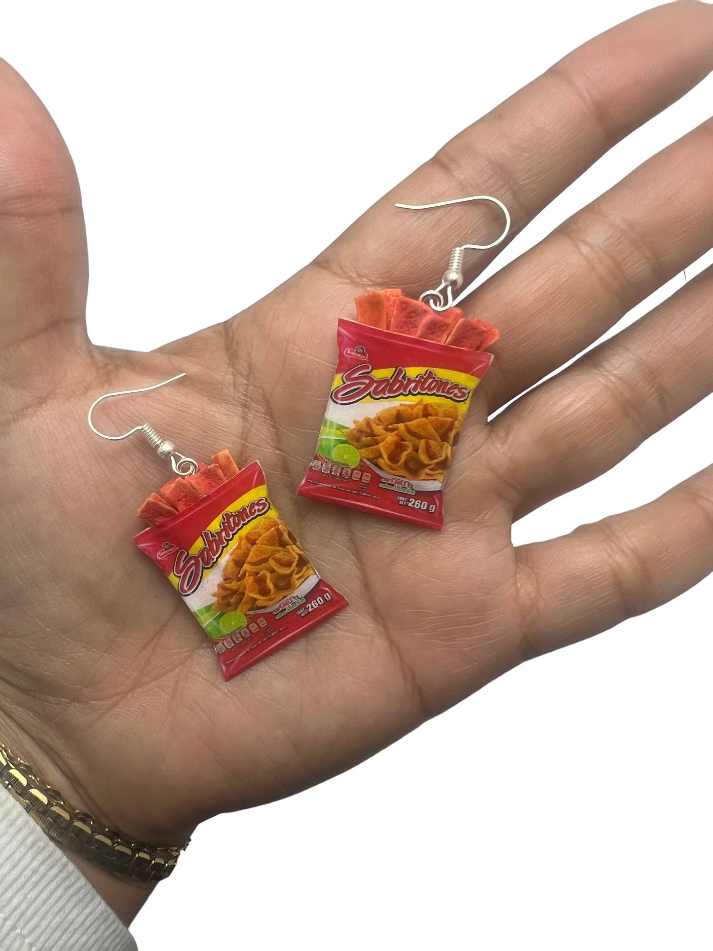 Sabritones open bag earrings