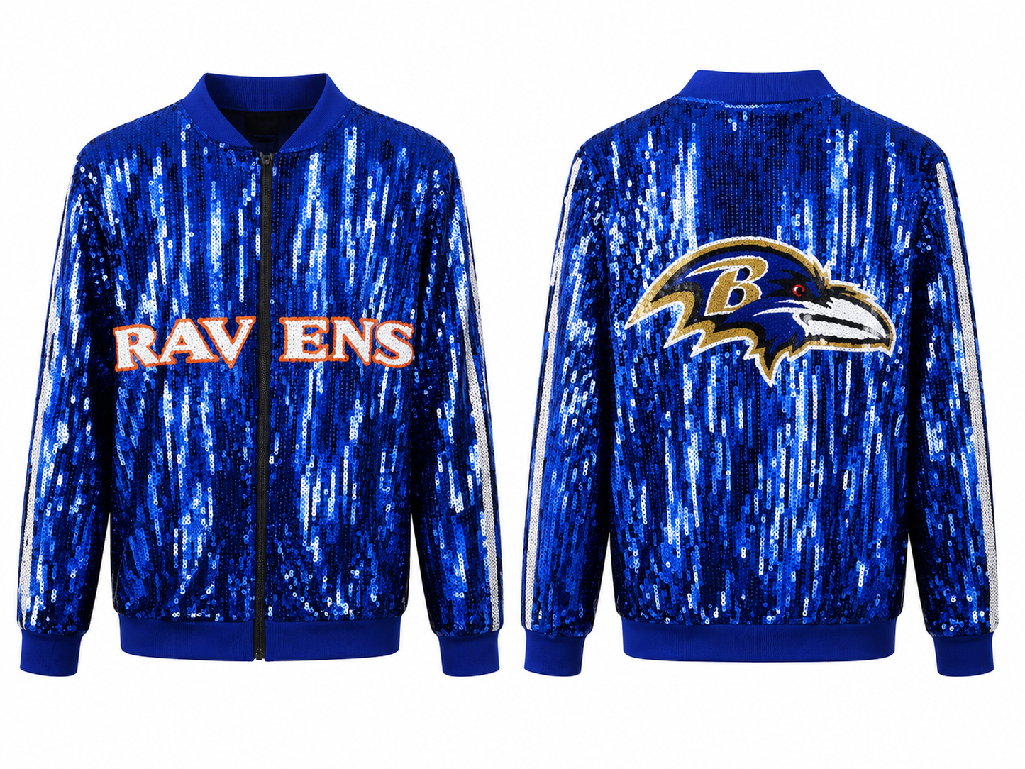 Sequin Ravens Jacket (one size) small medium large
