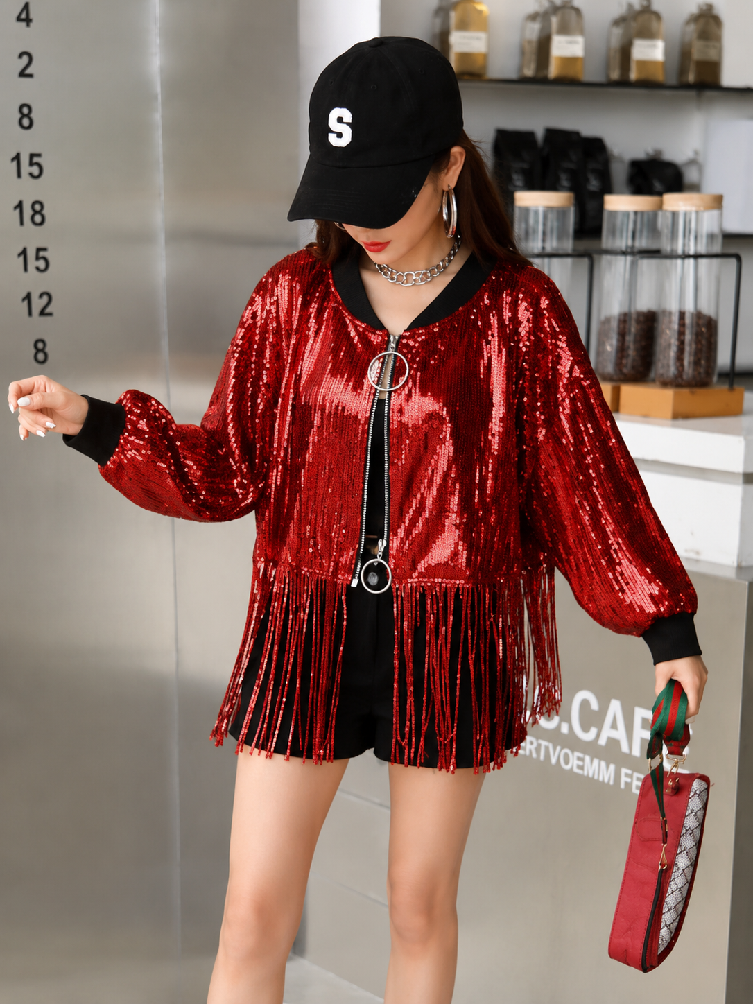Fringe bombshell jacket (one size) fits small medium large xl