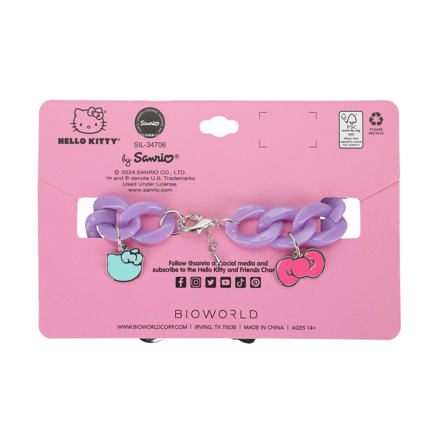 Hello Kitty Multi-charmed Bracelet