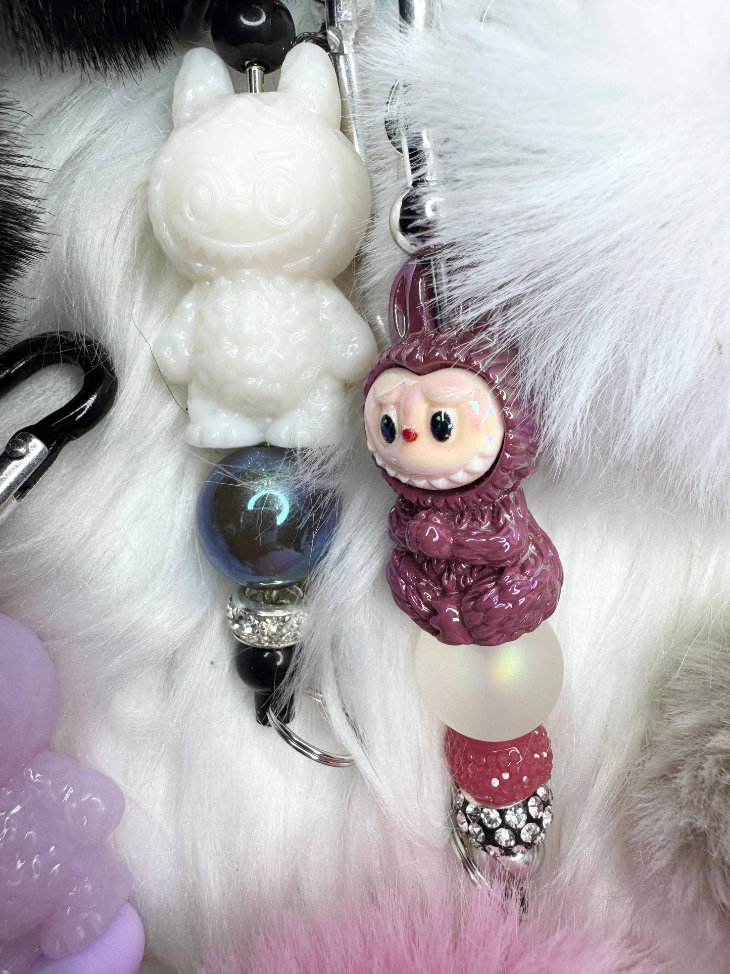 La bubu Keychains with pompom