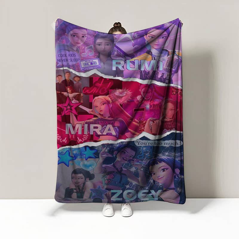 K-Pop Demon Hunters Rumi Soft Plush Blanket