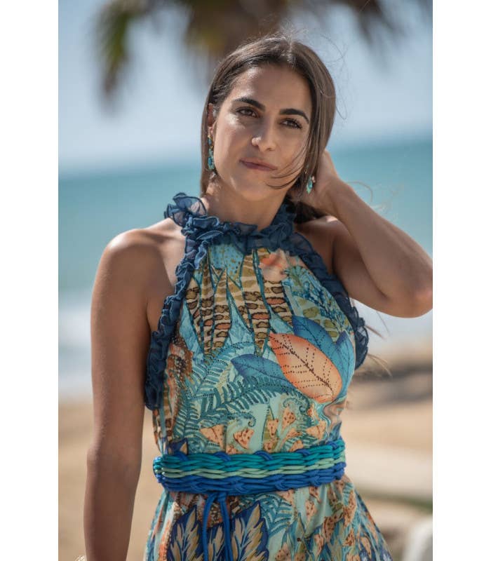 MENORCA GARR SUNSET & MOON DRESS