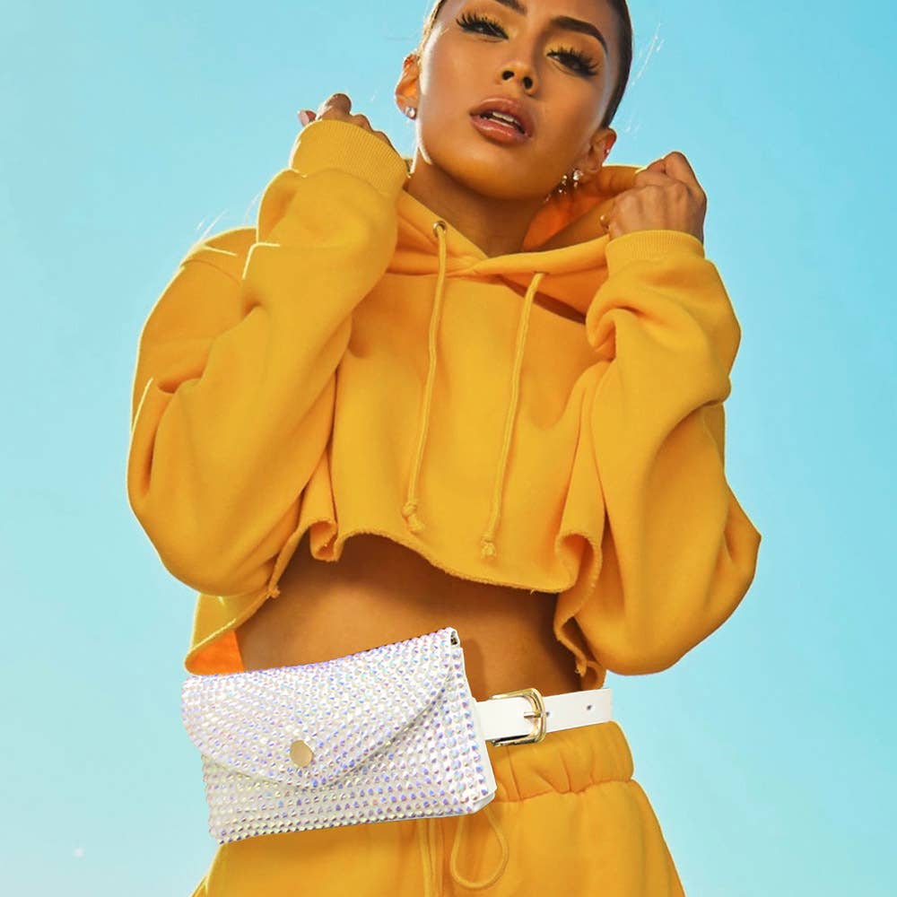 Bling Envelope Belt Bag / Crossbody Bag