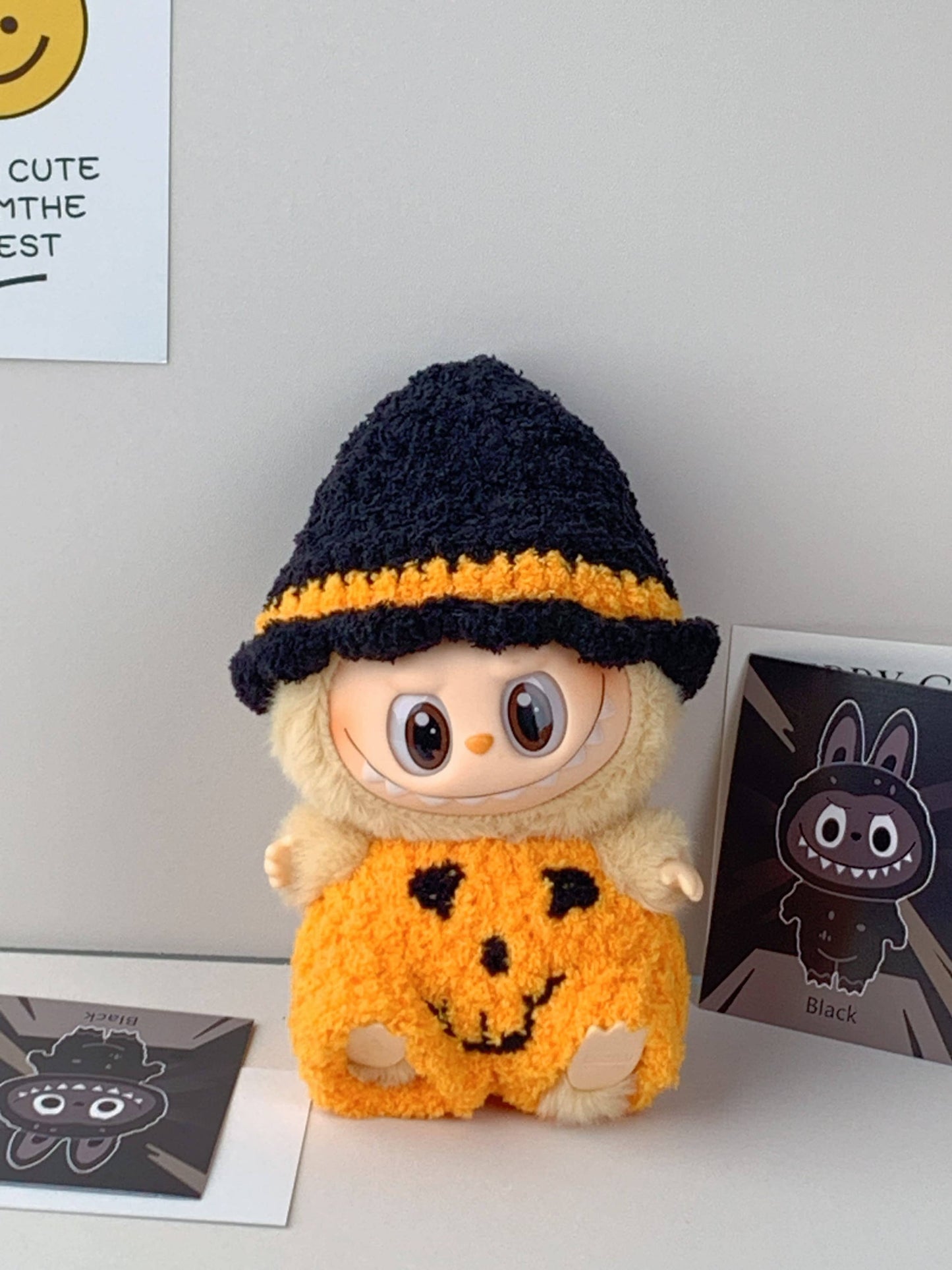 Crochet Halloween Labubu Outfit, holiday decoration