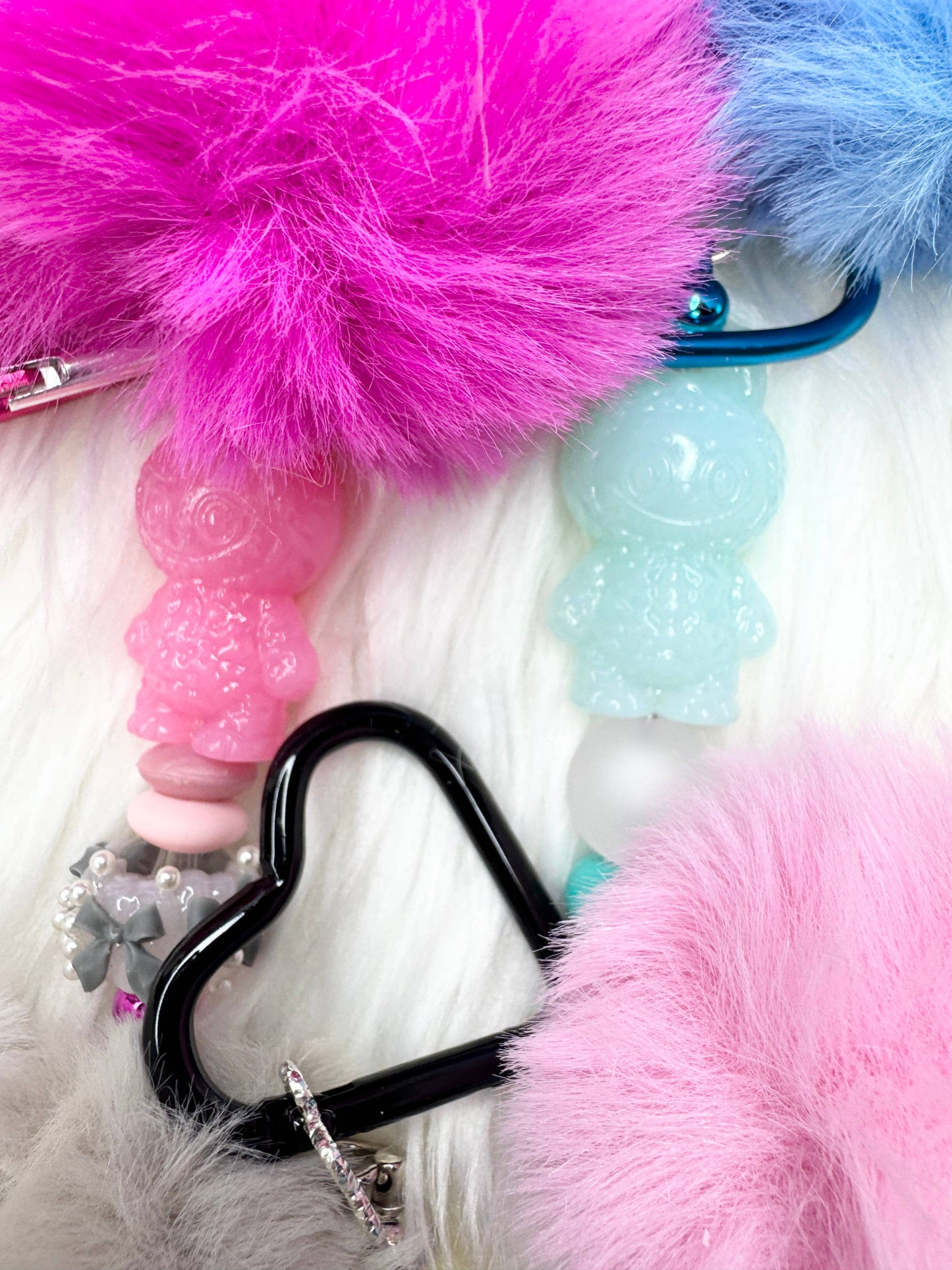 La bubu Keychains with pompom