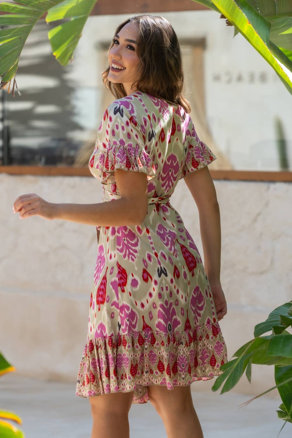 Tribal Sunset & Moon High Tide Dress