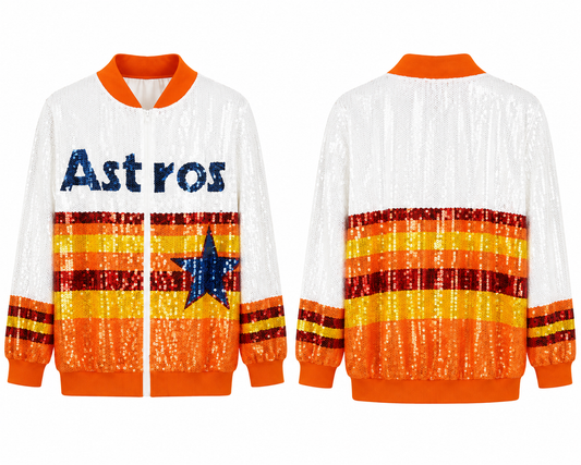 Astros sequin jacket (one size) fits small medium large