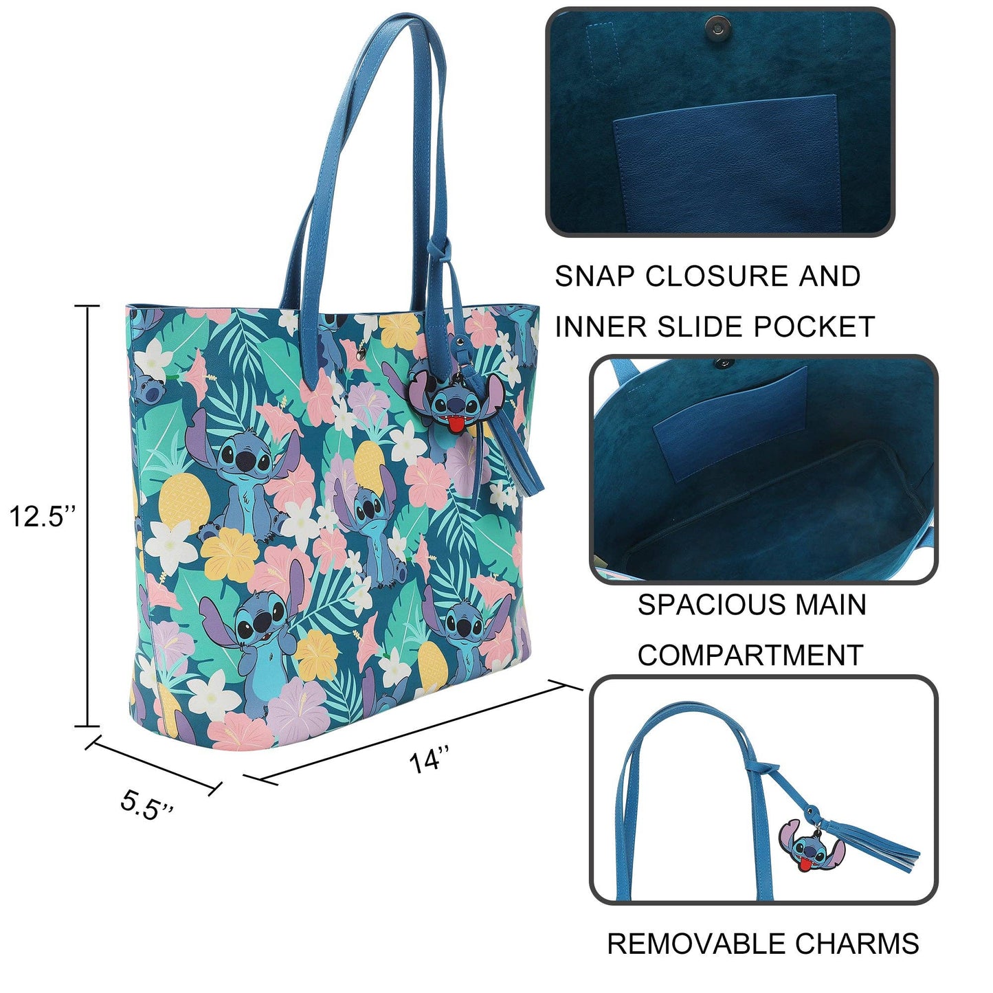 Disney Stitch Tropical Tote