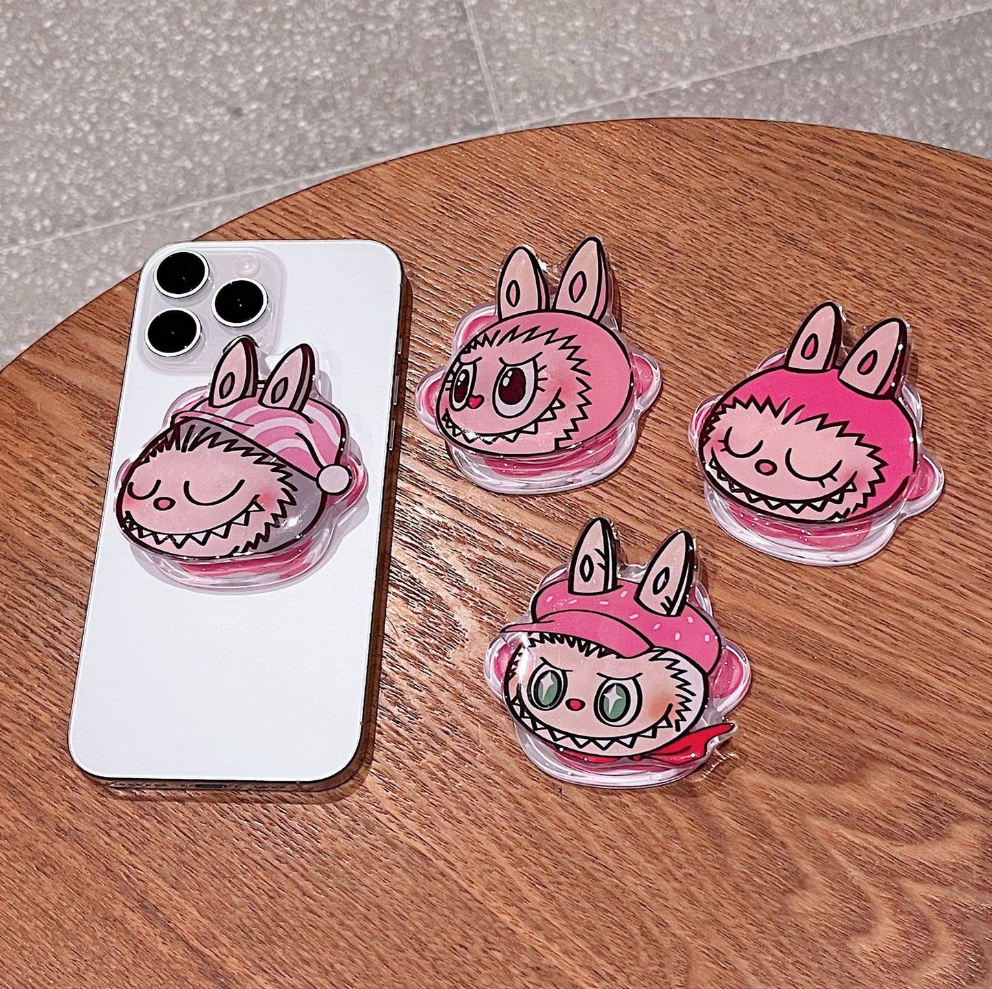 Hot Pink Labubu Magnetic phone Holder Grip Phone Accessory