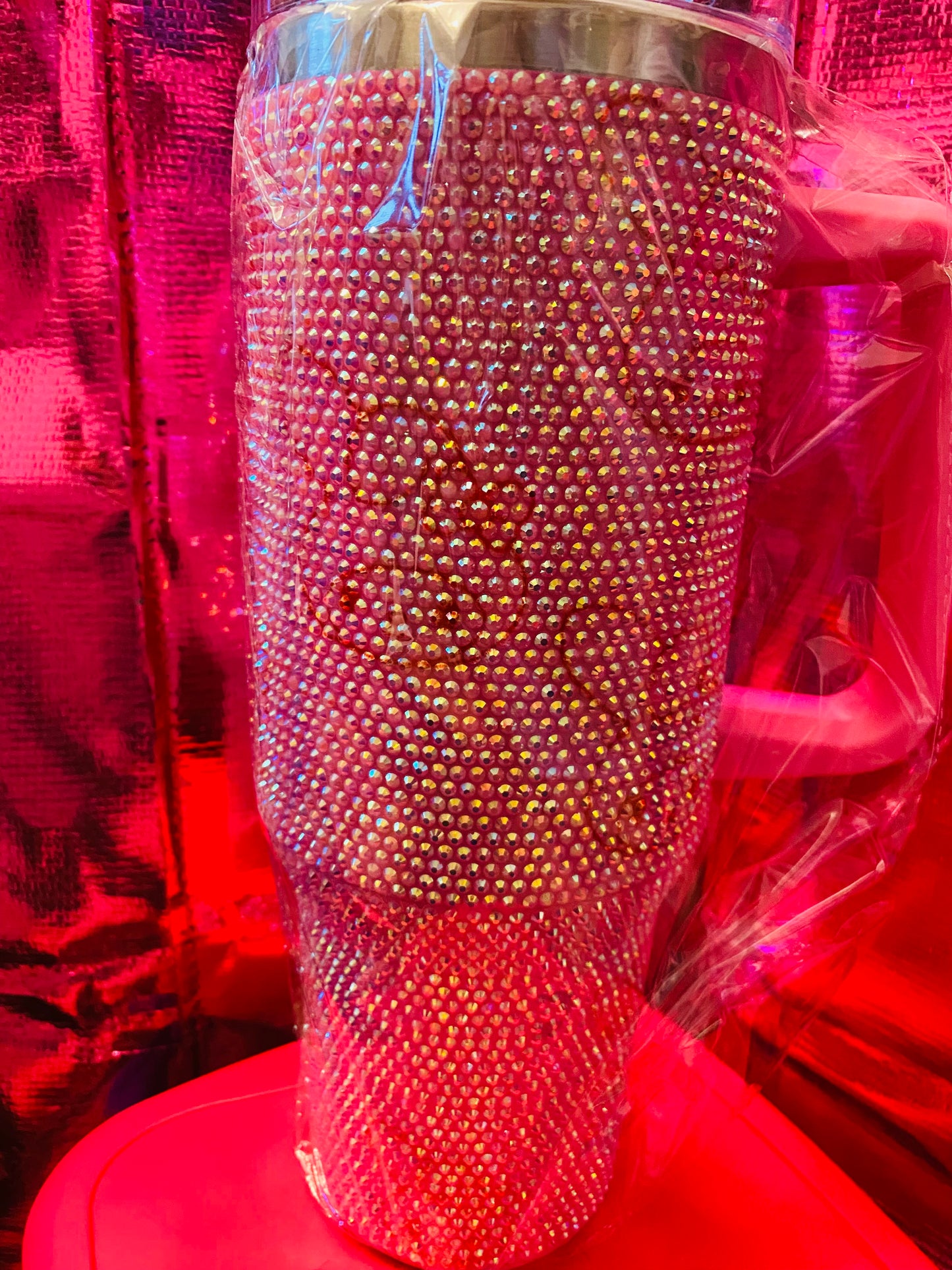 Bedazzled Pink Melody Tumbler 40oz