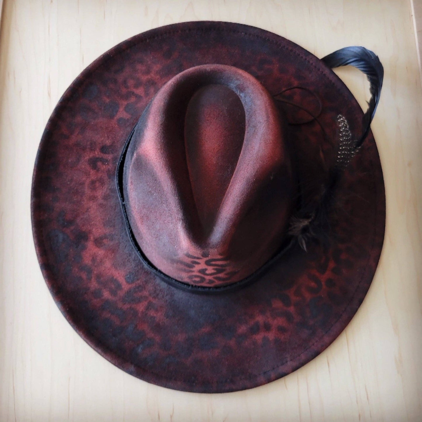 CUSTOM Hand-Painted Cowgirl Western Boho Hat A118