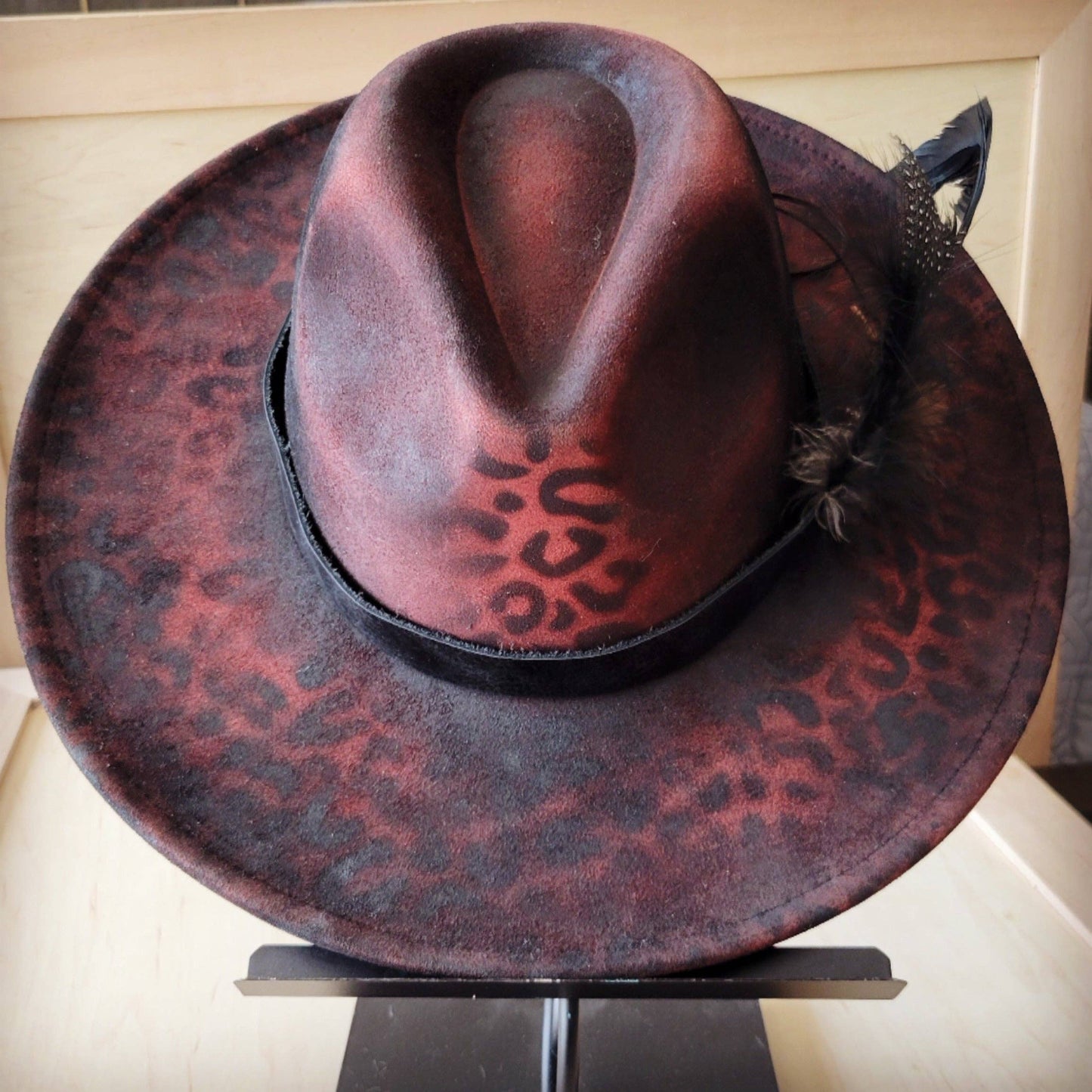CUSTOM Hand-Painted Cowgirl Western Boho Hat A118