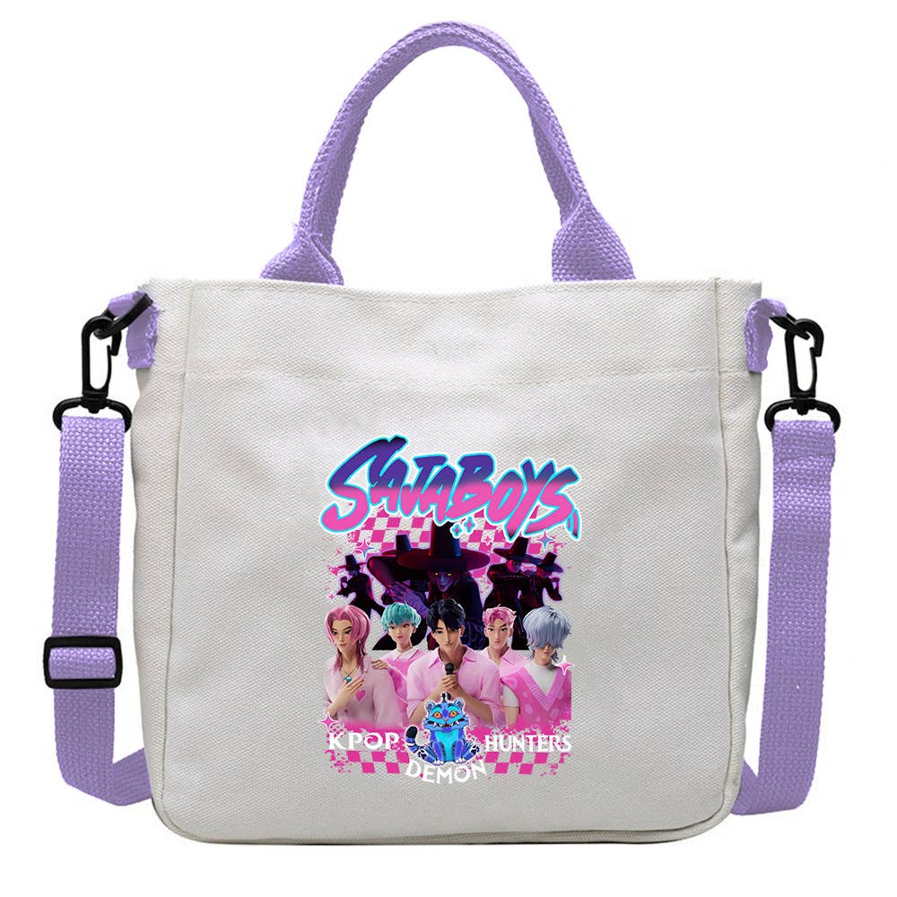 K-Pop Demon Hunters Canvas Hand Bag Crossbody Bag