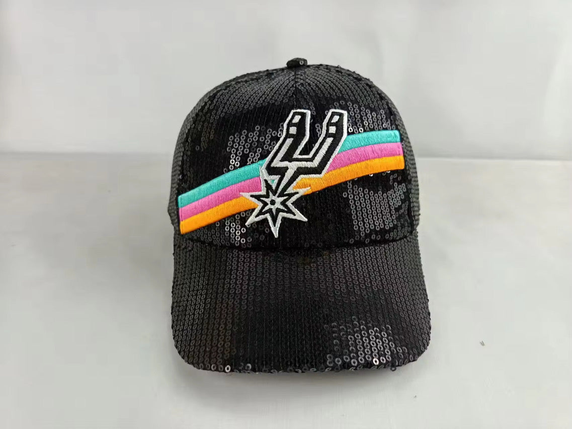 Custom Sequin Spurs Cap (snap back)