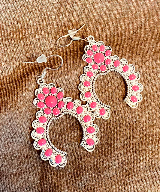 Red Blossom Earrings