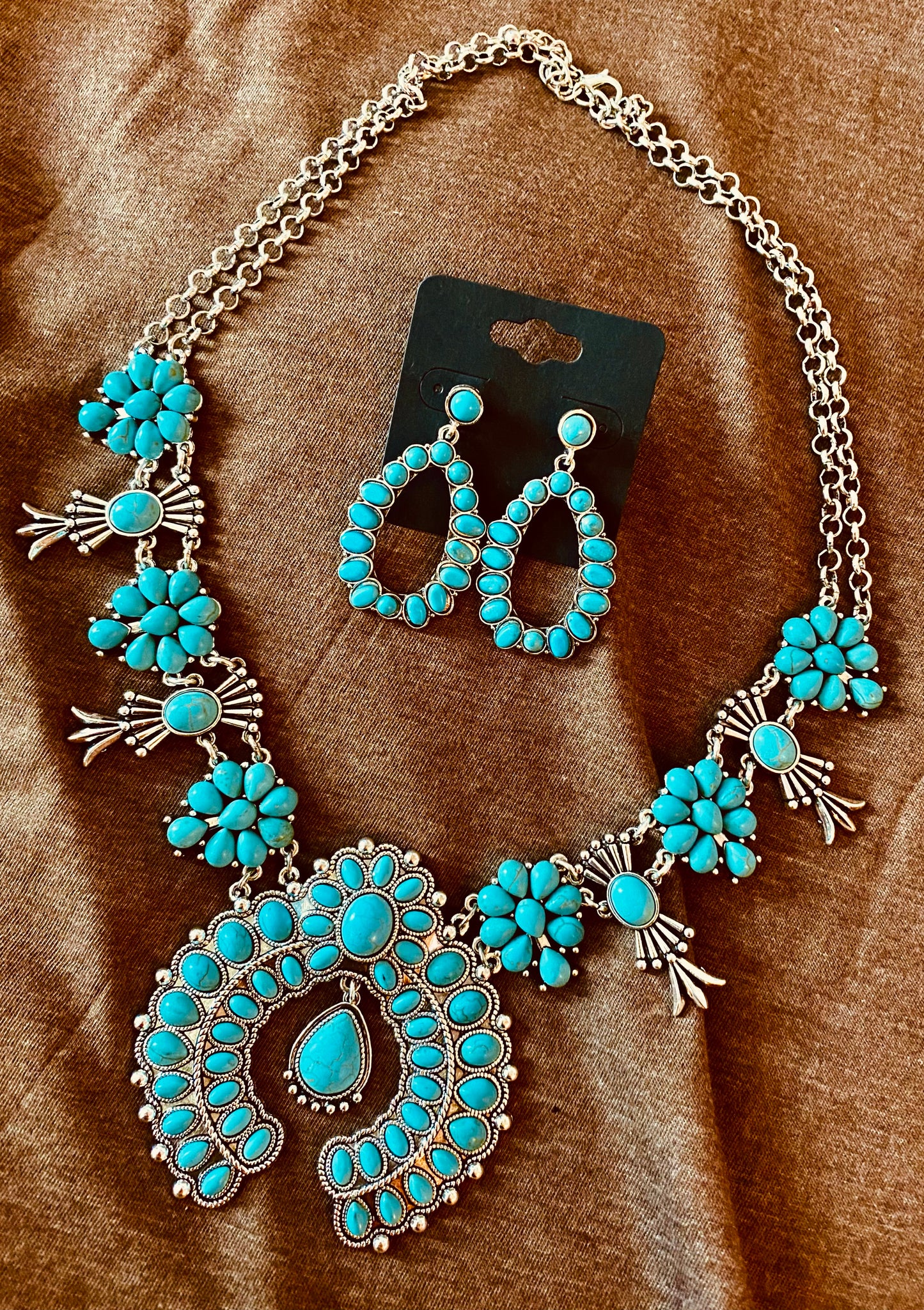 Turquoise Princess Dangle Earrings