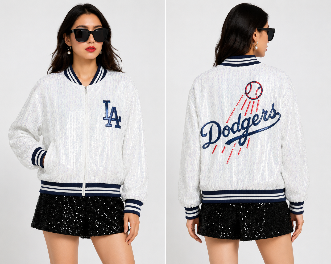 Dodgers sequin jacket (one size) fits small medium large