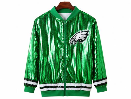 Kelly Green Eagles Jacket (one size) fits small medium large