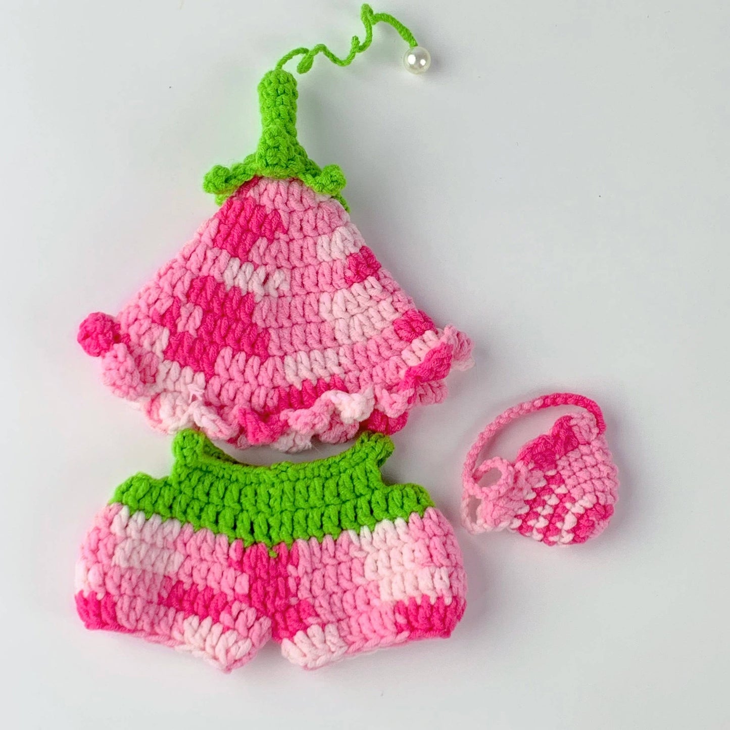 Crochet Halloween Labubu Outfit, holiday decoration