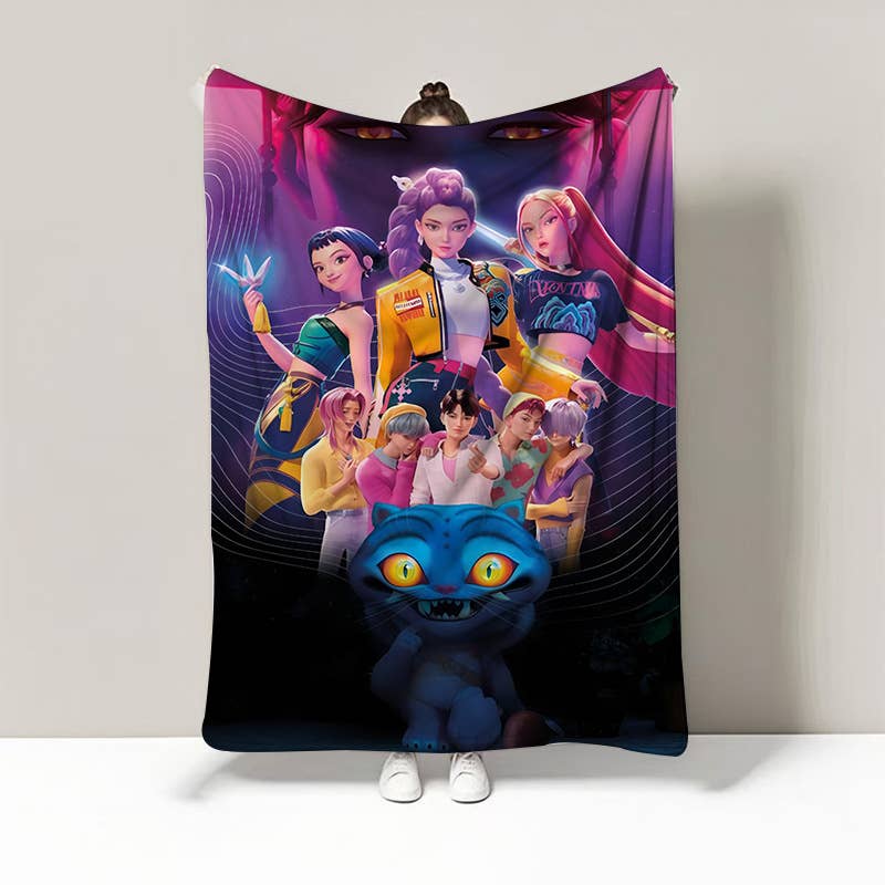 KPop Demon Hunters Soft Plush Blanket