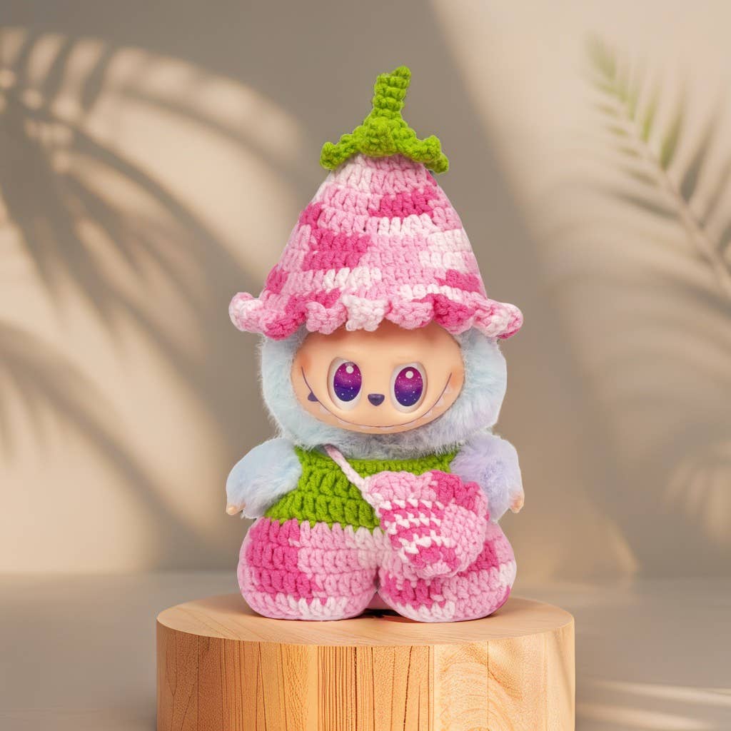Crochet Halloween Labubu Outfit, holiday decoration