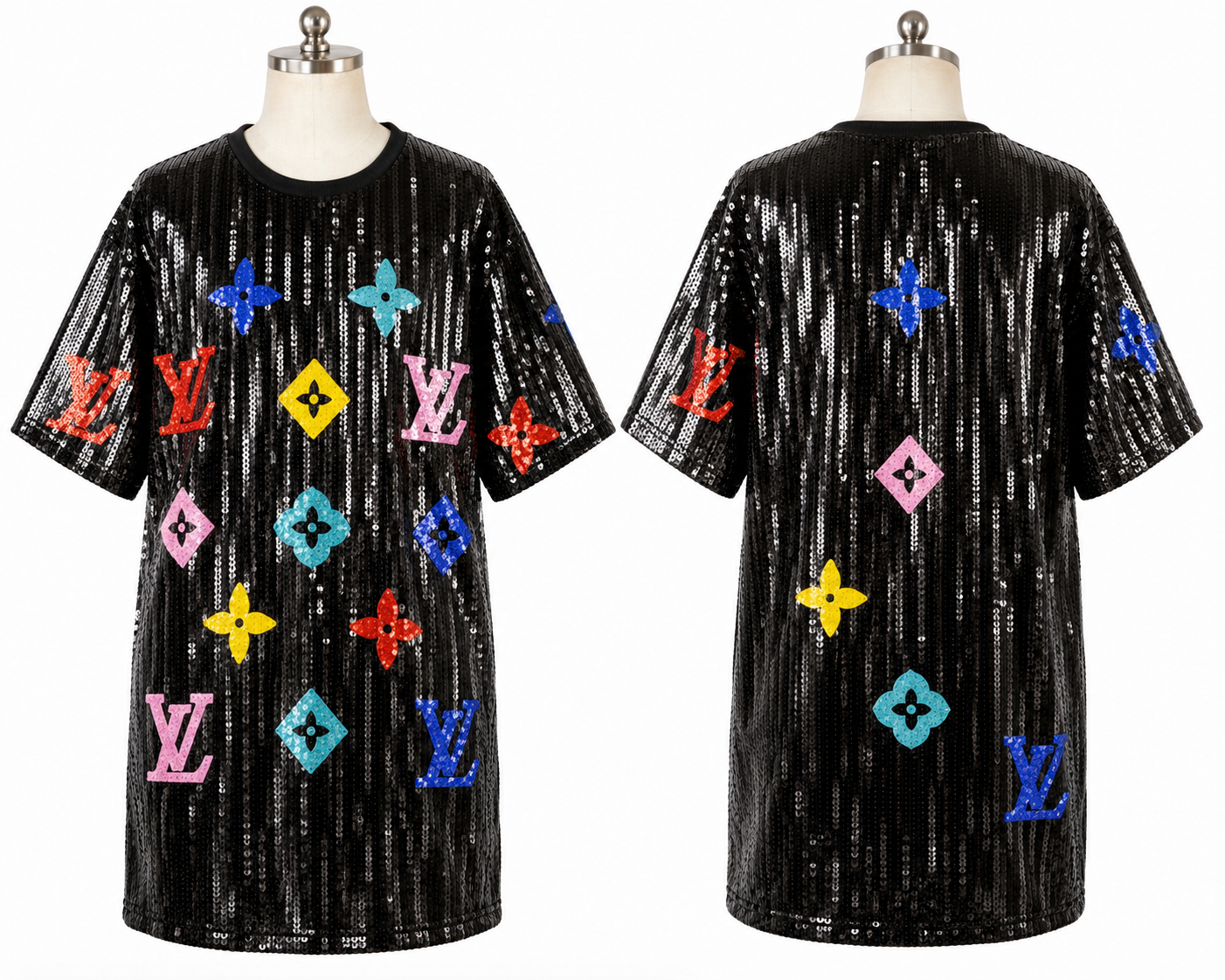 Lv designer dress ( one size fits)small medium large xl