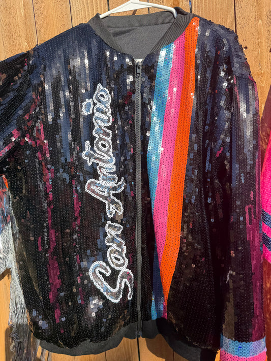 Custom Spurs Sequin Jacket (One Size Fits Small, Medium, Large and Xl)