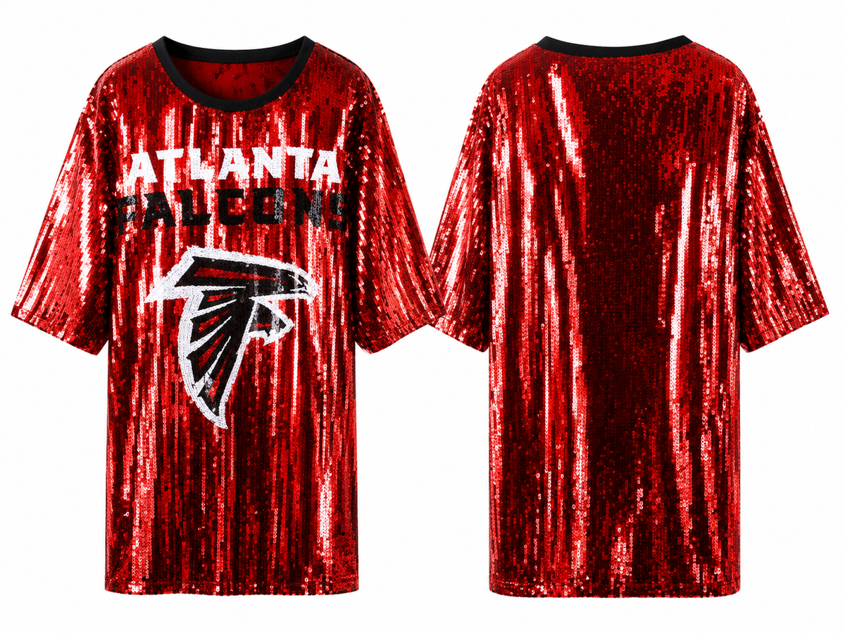 Atlanta Falcons Red Sequin dress (one size) fits small medium large
