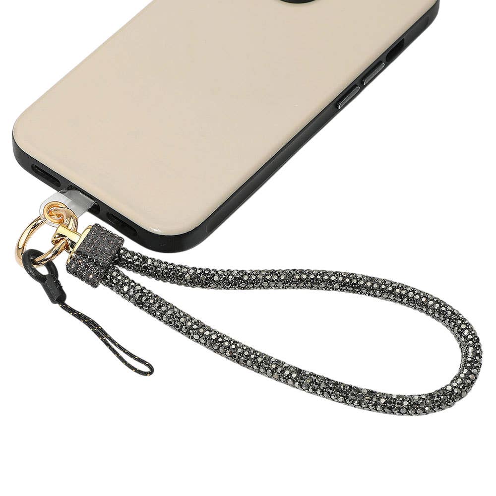 Bling Studded Phone Strap Keychain / Bag Charm