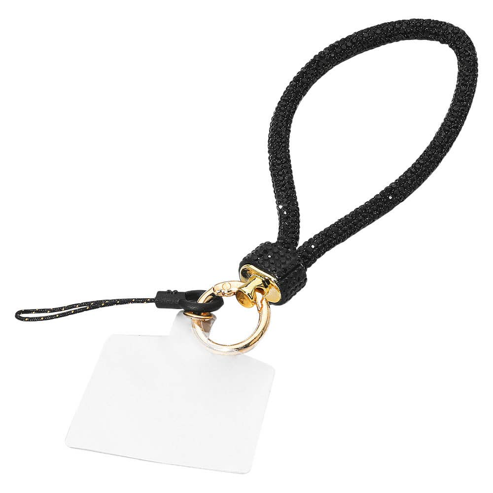Bling Studded Phone Strap Keychain / Bag Charm