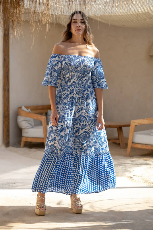 Oleaje Parsley Az Sunset & Moon Dress