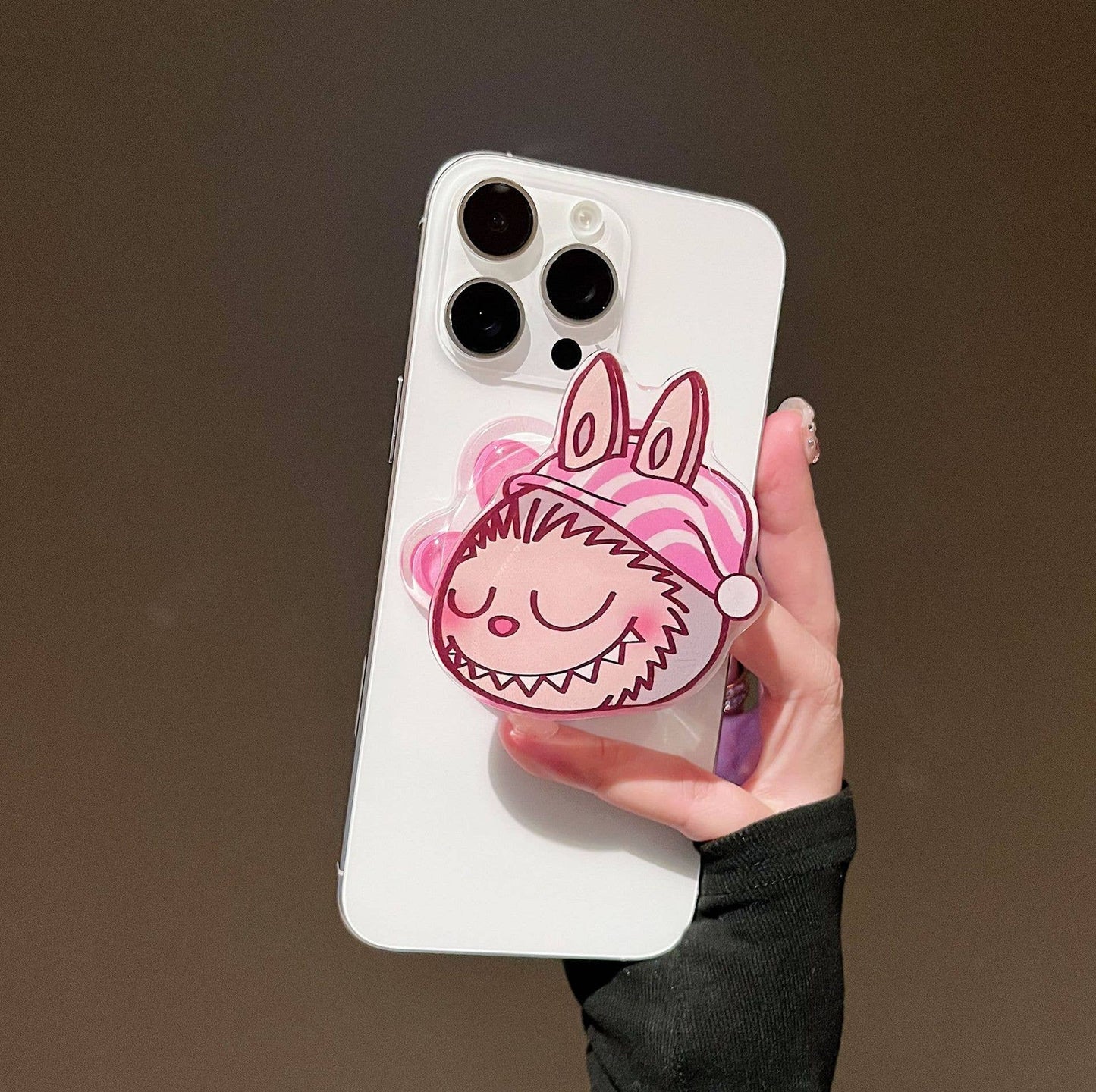 Hot Pink Labubu Magnetic phone Holder Grip Phone Accessory