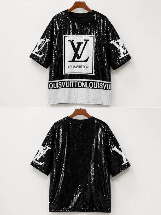 LV white sequin dress (one size) fits small medium large