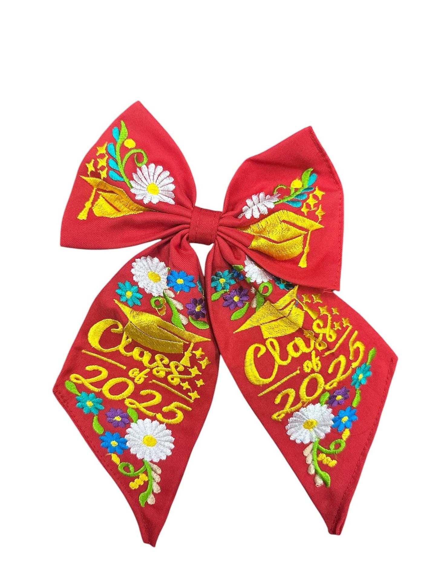 Graduation Embroidered bow