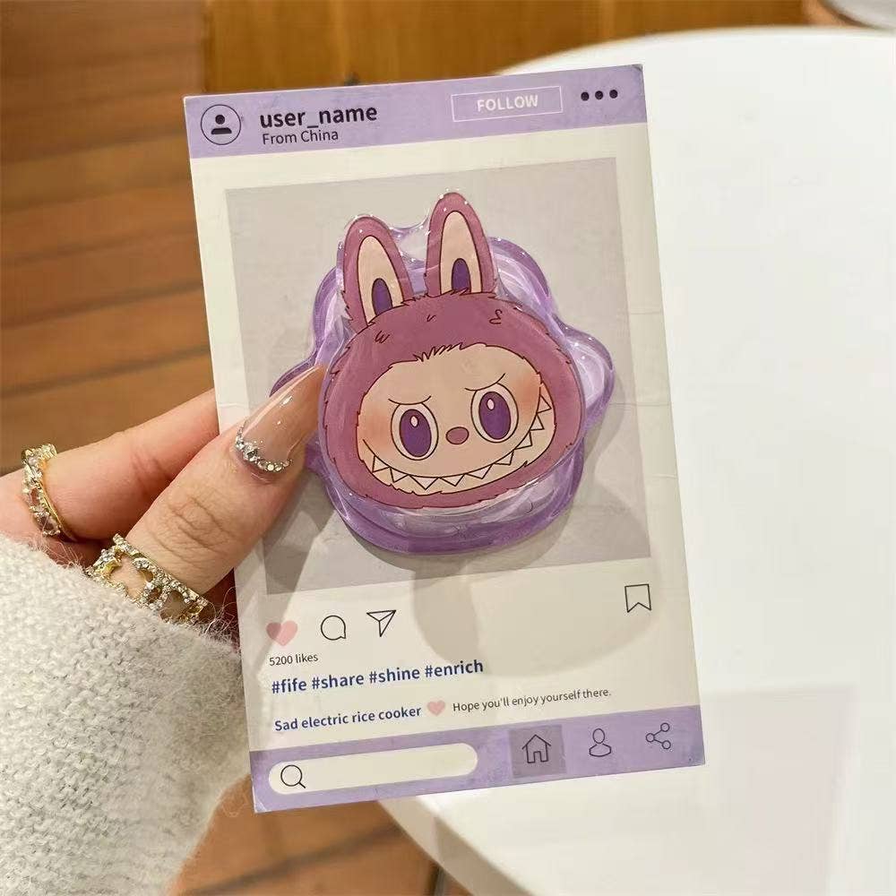 Cute Labubu Magnetic phone Holder Grip Phone Accessory