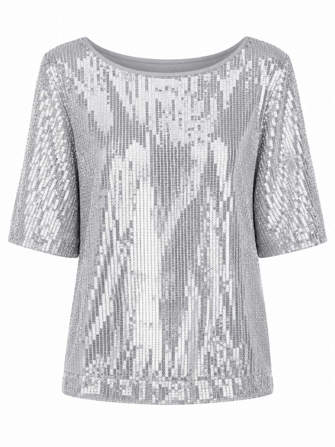 Silver Sequin Top
