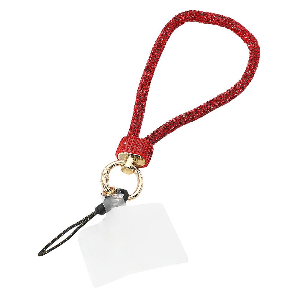 Bling Studded Phone Strap Keychain / Bag Charm