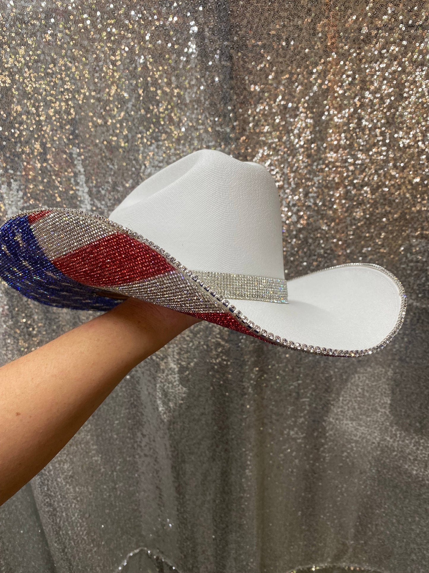 The American Flag Hat in White